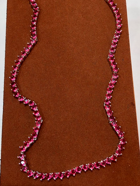 Colar Riviera Pink Luxo