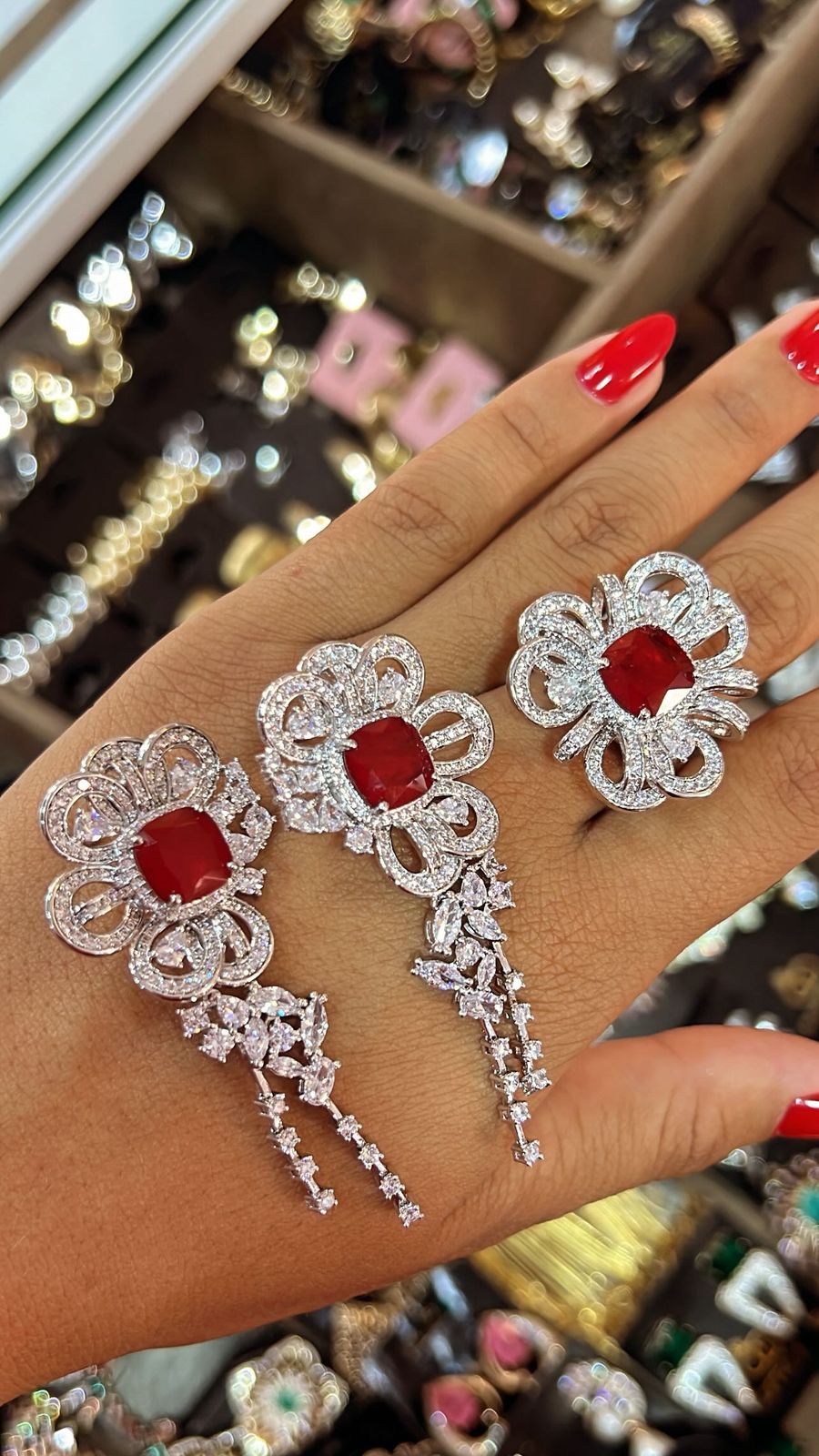 Conjunto Imperial Rubi Prata 925